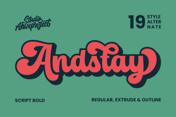 Andstay: A Bold Handwritten Font for Small Business Branding