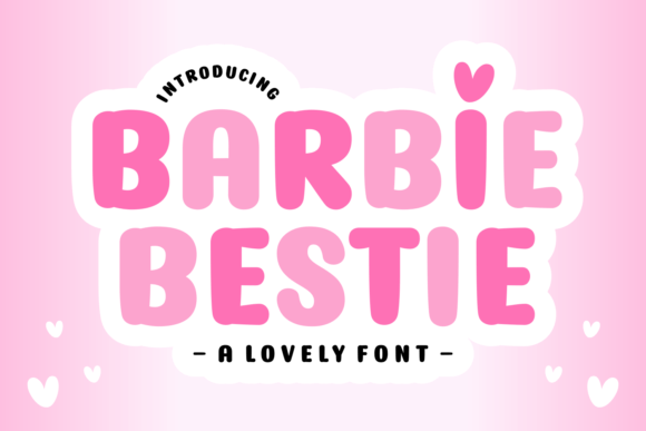 Barbie Bestie: A Playful Display Font for Editorial Design