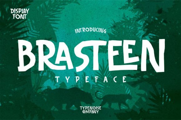 Brasteen Typeface: A Bold Display Font for Brand Identity