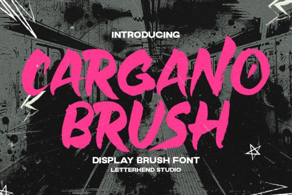 Cargano Brush: A Display Font Built for Bold Digital Headlines