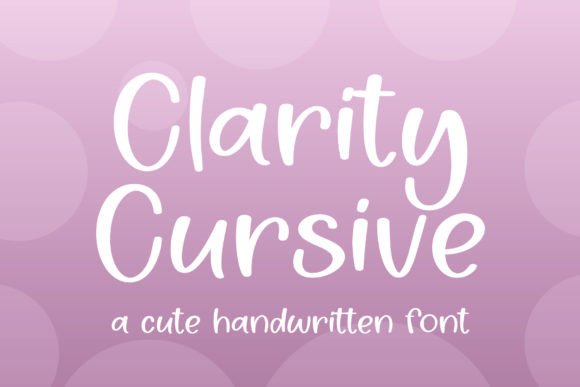 Clarity Cursive Brings Handwritten Charm to Modern Web Design