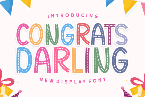 Congrats Darling Font: A Playful Typeface for Modern Publishing