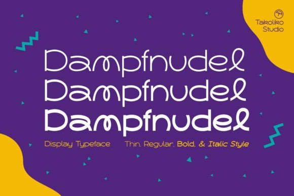 Dampfnudel: A Whimsical Display Font for Editorial Design