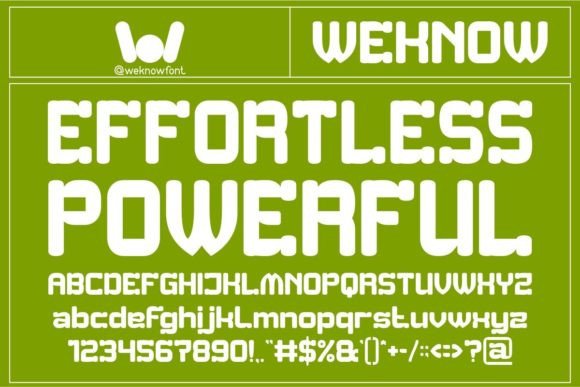 Effortless Powerful Font: Bold Display Typeface for Campaigns