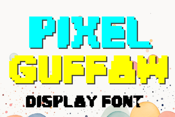Guffaw: A Playful Display Font for Handmade Products and Creative Projects