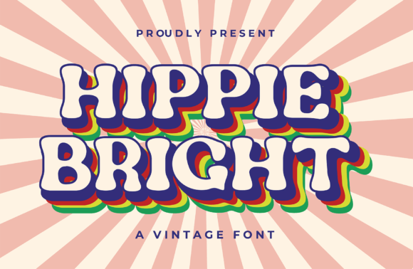Hippie Bright Font for Crafters and Product Makers