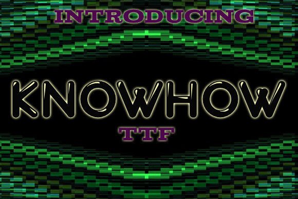 Knowhow Font: A Playful Display Typeface for Modern Brands