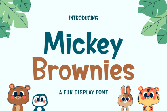 Mickey Brownies: A Playful Display Font for Joyful Branding
