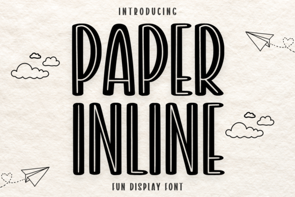 Paper Inline: A Display Font with Genuine Character