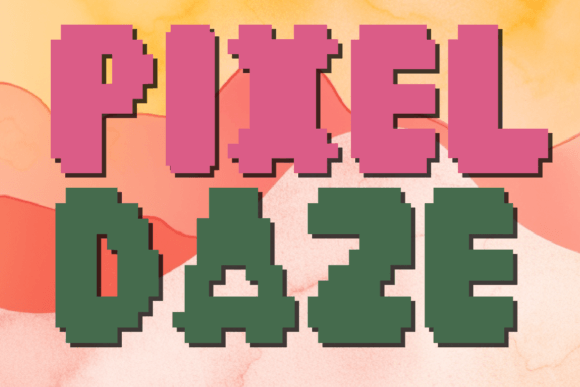 Pixel Daze: A Pixel Art Font for Editorial Design