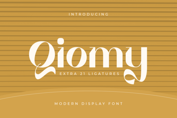 Qiomy: A Modern Display Font for Digital-First Design