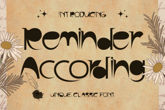 Reminder According: A Display Font That Makes Your Brand Stand Out