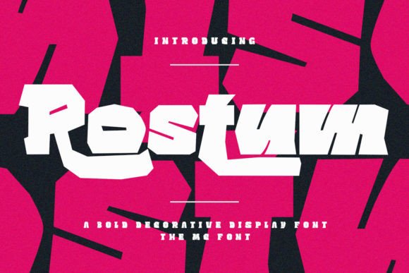 Rostum Font Review: A Bold Display Typeface for Branding