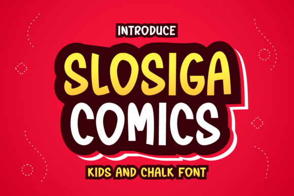 Slosiga Comics: A Playful Display Font for Handmade Sellers
