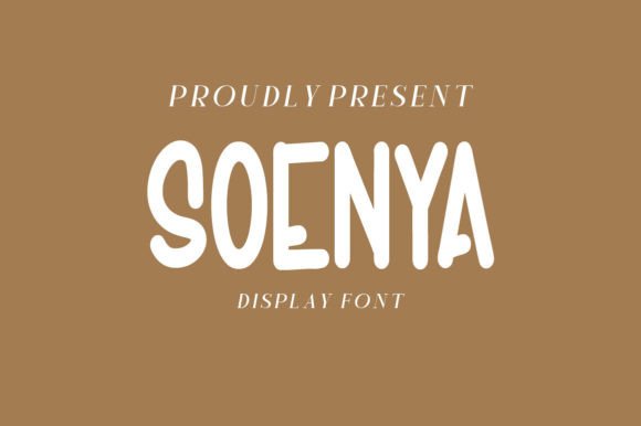 Soenya: A Handwritten Display Font for Editorial Storytelling
