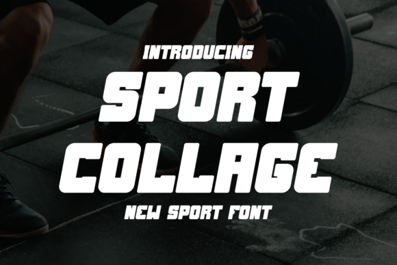 Sport Collage: A Bold Display Font for Real Branding Work
