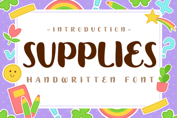 Supplies Font Brings a Handcrafted Feel to Your Product Designs