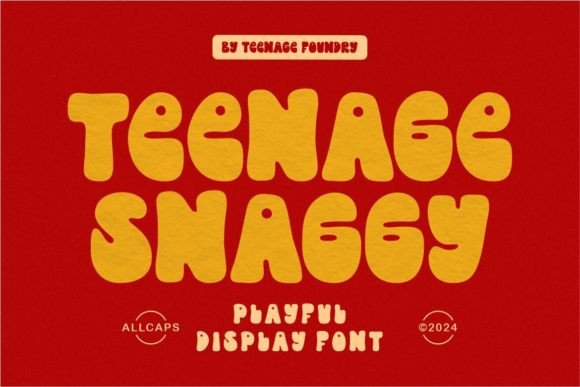 Teenage Snaggy: A Playful Display Font for Campaigns